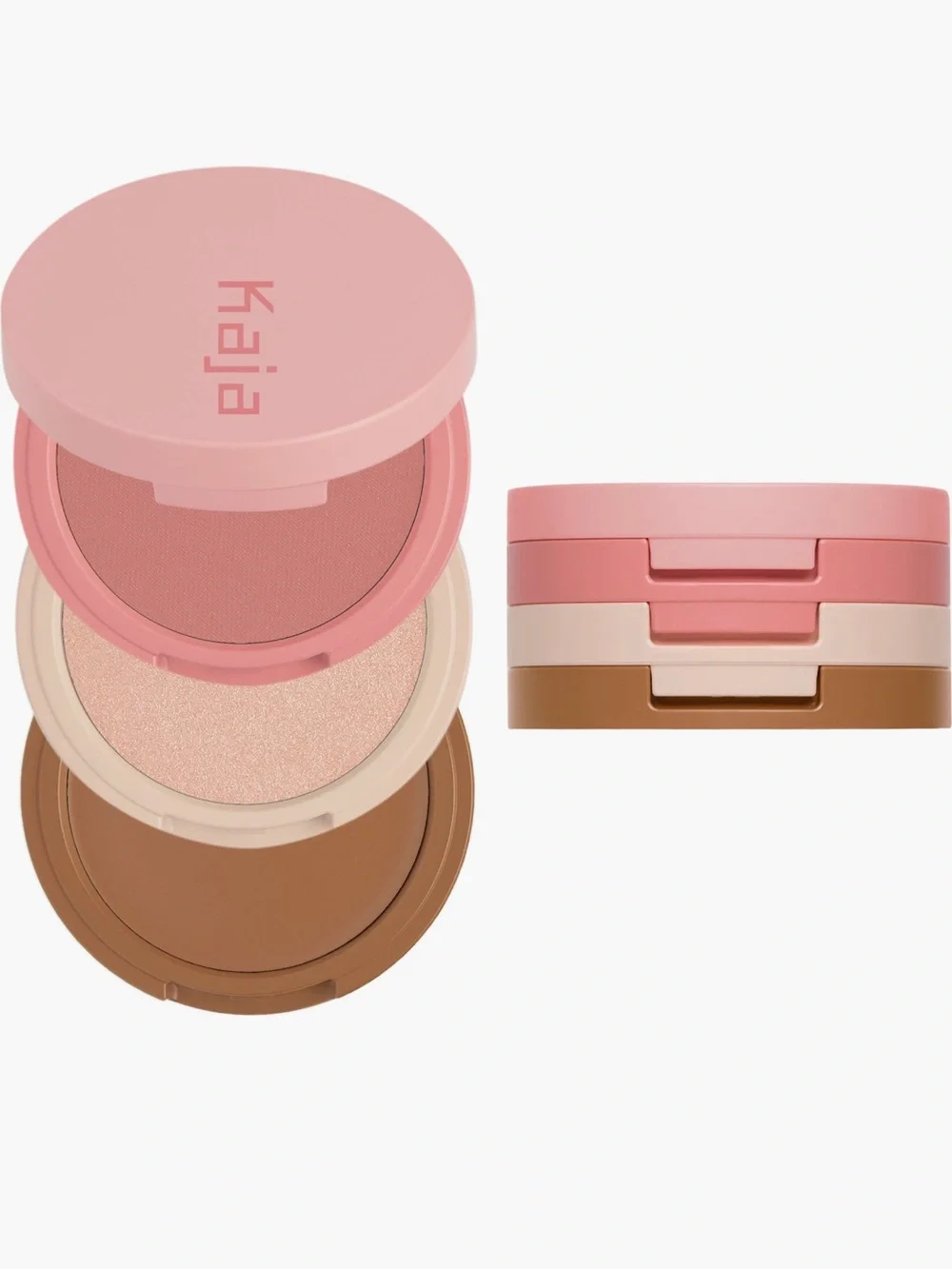 Kaja Beauty Bento Blendable Sculpting Trio Blush Highlighter Bronzer Butter Up